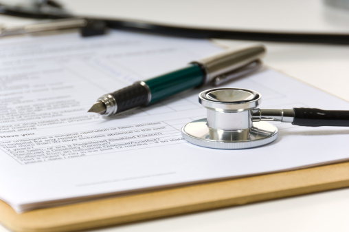 Pen stethoscope and paper