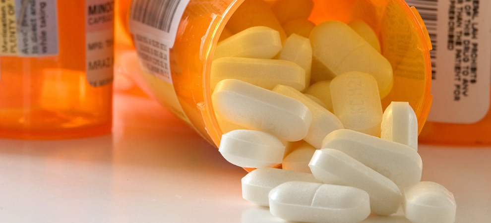 Pills Spilling From Bottle