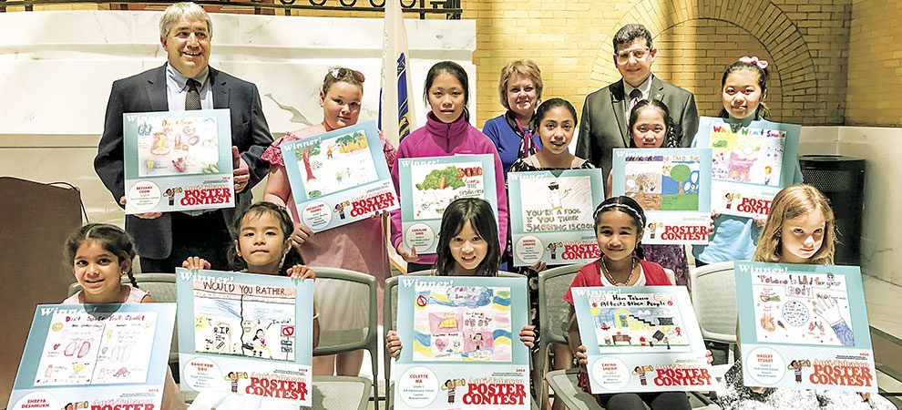 Anti-Tobacco Poster Contest winners