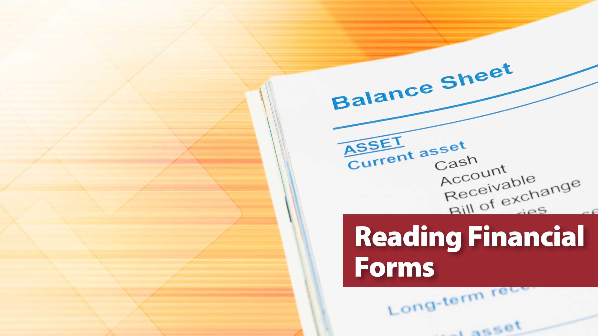 Reading Financial Forms