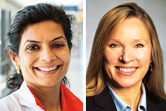 Left to right: Nidhi Lai, MD; Valerie Dobiesz, MD