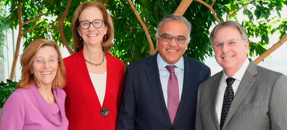 Barbara Spivak, MD; Lois Cornell, Ashish Jha, MD, and Theodore Calianos II, MD, FACS, at Future Health Best