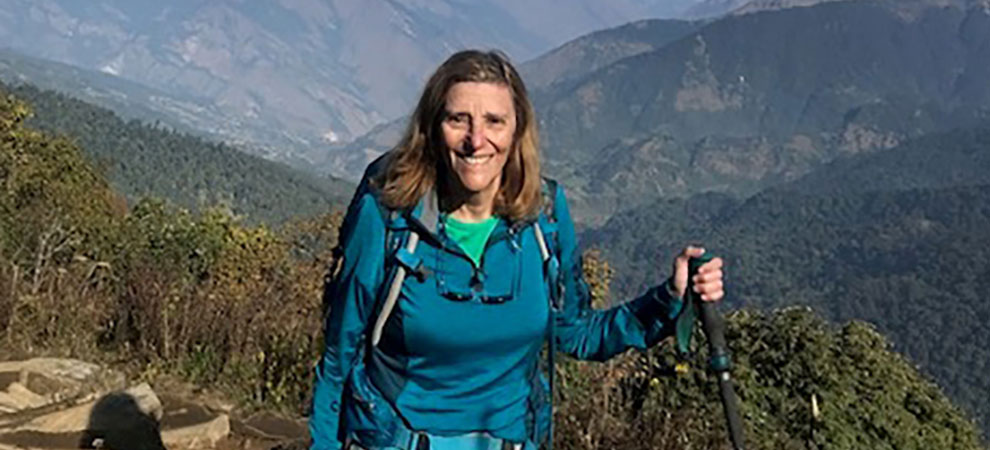 Barbara Spivak, MD, hiking